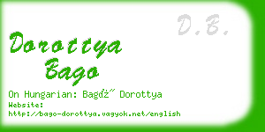 dorottya bago business card